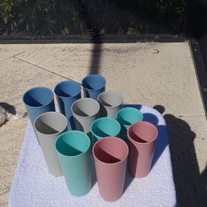 Set of 11  Tupperware Tumblers "VINTAGE"